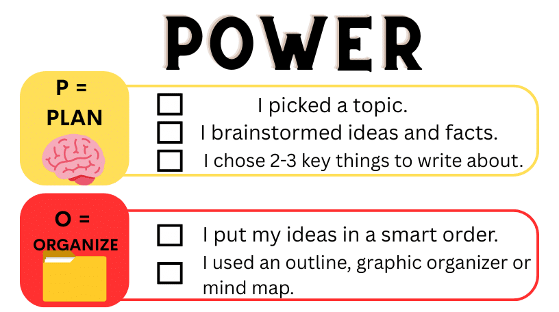 Student Checklist 1 POWER POWER Checklist screenshot
